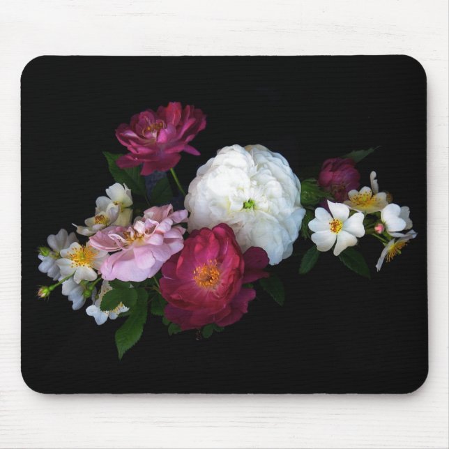 Old fashioned Roses Mousepad (Front)