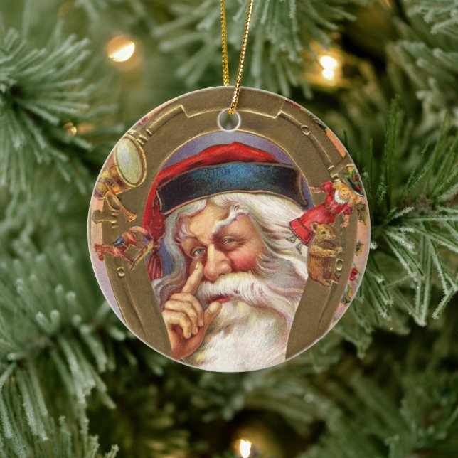 Old Fashioned Santa Christmas Ornament (Tree)