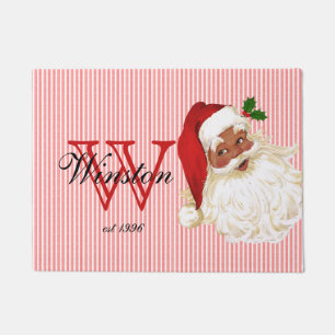 Old Fashioned Santa Claus Monogram Doormat