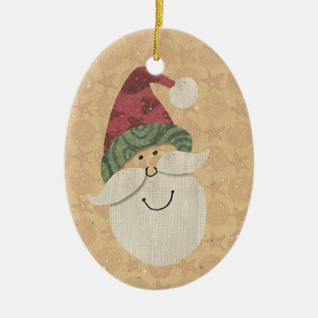 Old Fashioned Santa Ornament (Front)