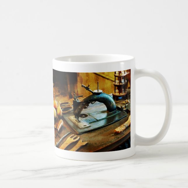 Old-Fashioned Sewing Machine Coffee Mug (Right)