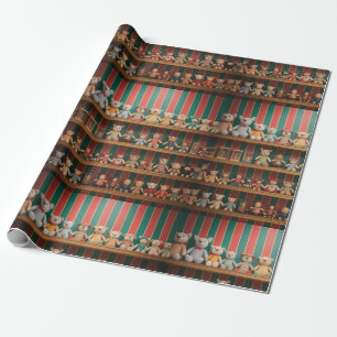 Old Fashioned Toy Shop Christmas Wrapping Paper