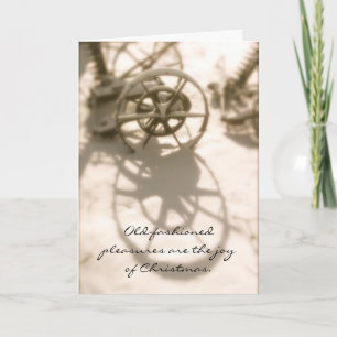 Old Fashioned Tractor Christmas Memories Holiday Card