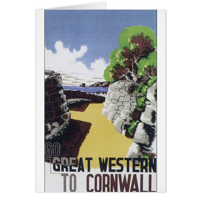 Old fashioned travel poster Great Western (Front)
