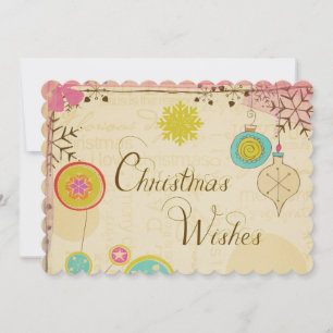 Old Fashioned Typography Holiday Card