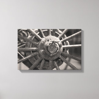 Old Fashioned Wagon Wheel Canvas Print