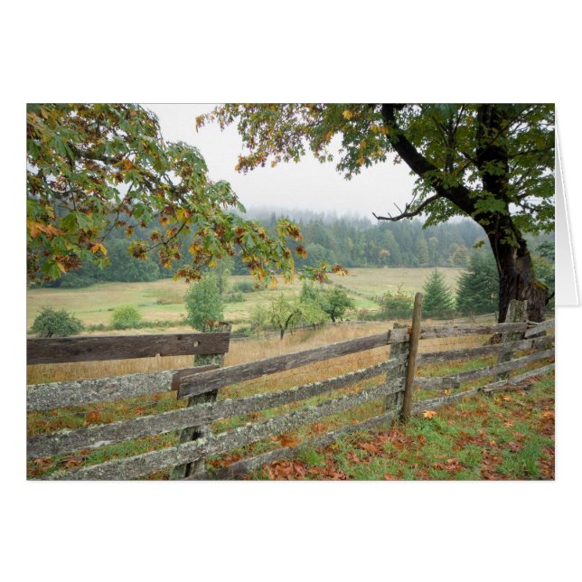 Old Fence On A Farm (Front Horizontal)