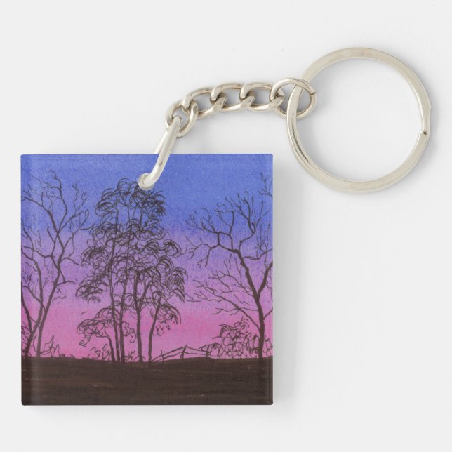 Old Fence Row Key Ring (Back)