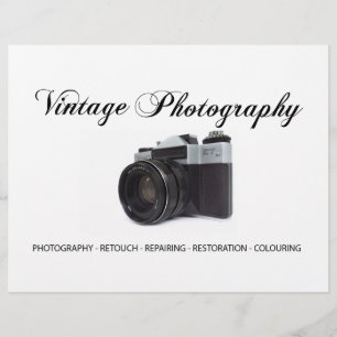 Old film camera flyer