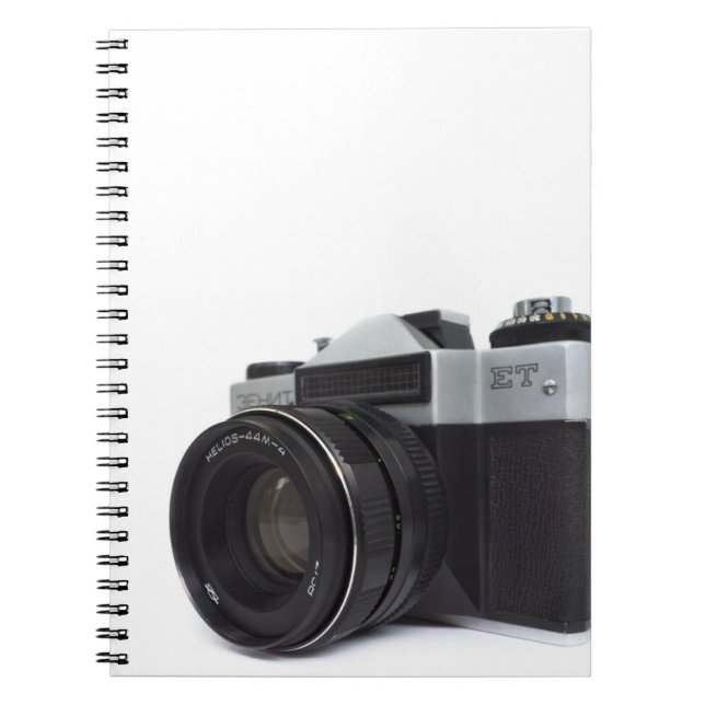 Old film camera spiral notebook (Front)
