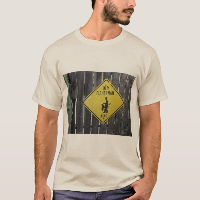 Old Fishermen Crossing designed men's shirt (Front)