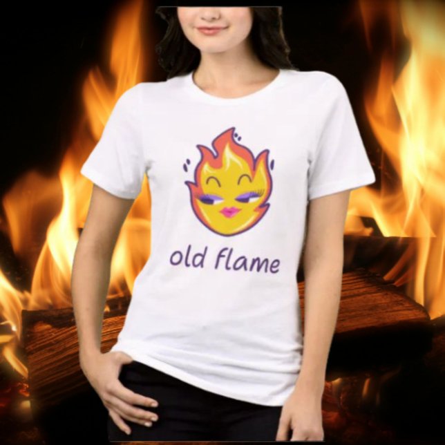 Old Flame Shirt – Funny Ironic Pun Tee (Creator Uploaded)
