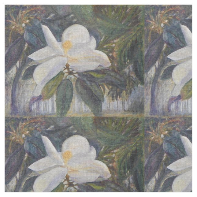 OLD FLORIDA MAGNOLIA FABRIC (Close Up)