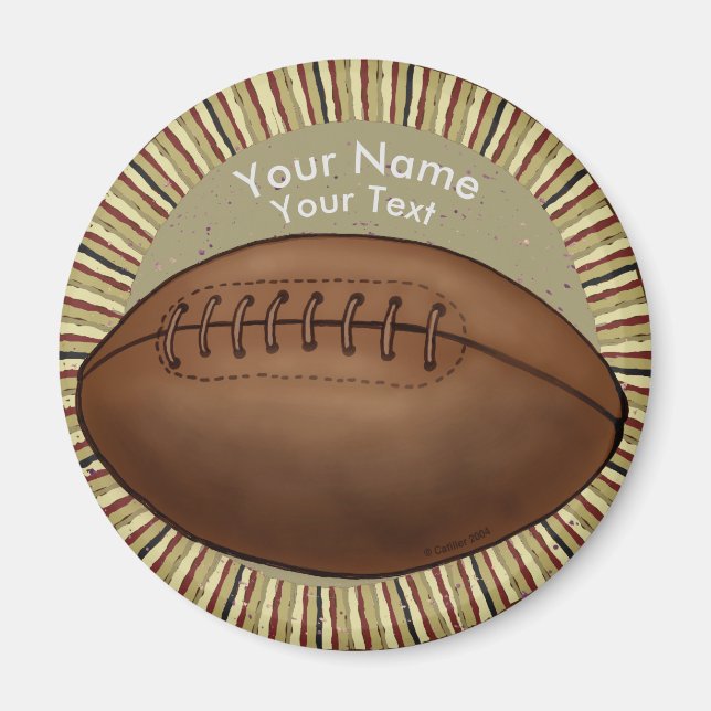 Old Football  magnet (Front)