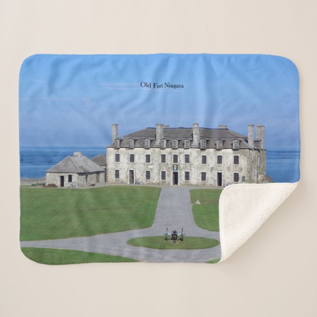 Old Fort Niagara Barracks sherpa blanket (Front (Horizontal))