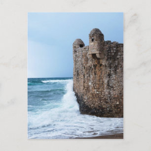 Old Fortress Budva in Montenegro Postcard