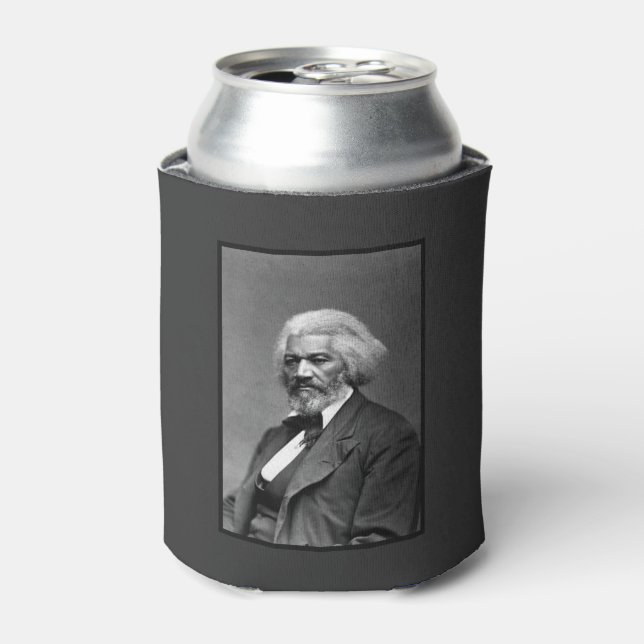 Old Fr3d3rick Bailey Douglas African American Hero Can Cooler (Can Front)