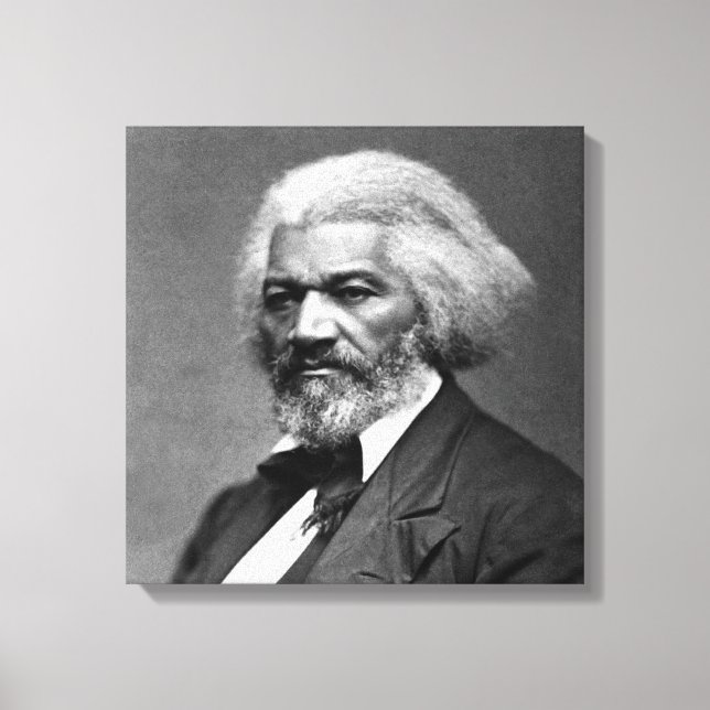 Old Fr3d3rick Bailey Douglas African American Hero Canvas Print (Front)