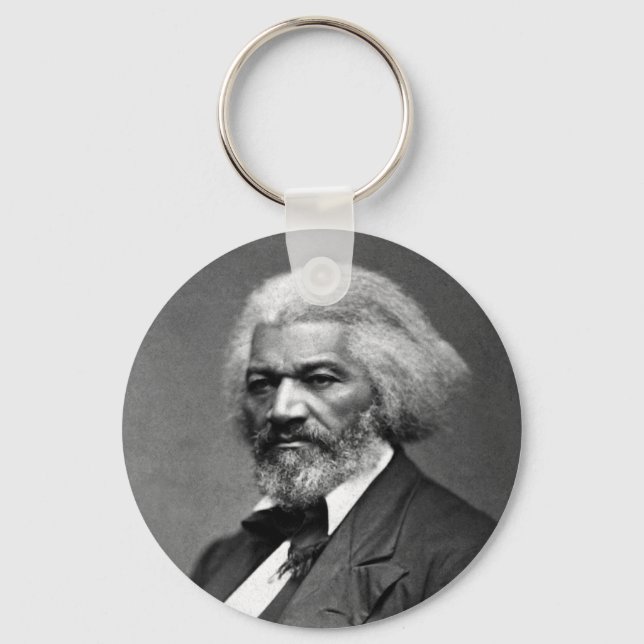 Old Fr3d3rick Bailey Douglas African American Hero Key Ring (Front)