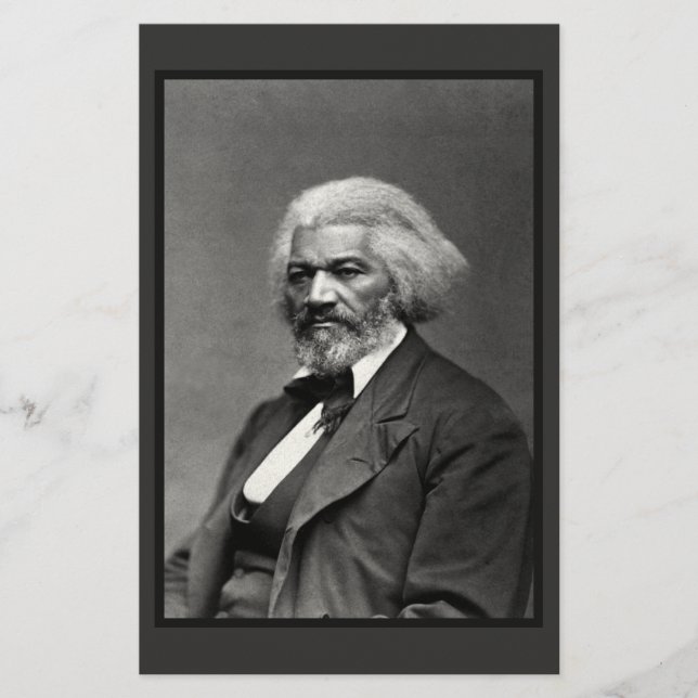 Old Fr3d3rick Bailey Douglas African American Hero Stationery (Front)