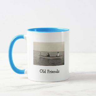Old Friends Boating Antique Photo Coffee Mug