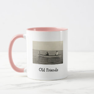 Old Friends Boating Antique Photo Coffee Mug