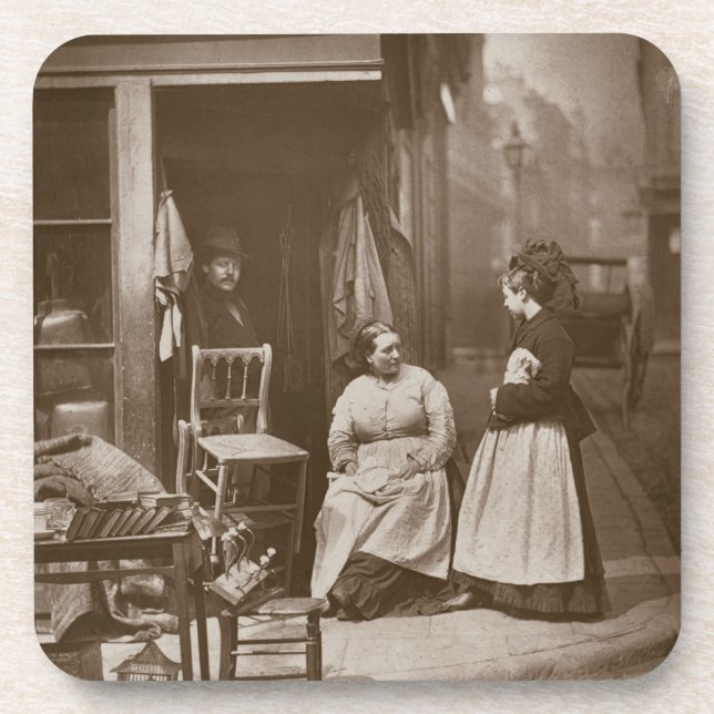 Old Furniture, from 'Street Life in London', 1877- Coaster (Front)