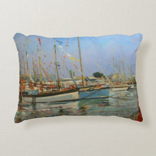 Old Gaffers Yarmouth Isle of Wight 2011 Decorative Cushion