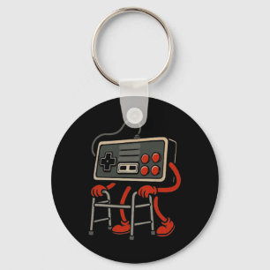 Old Gamer Retro Video Game Old Gamer 80s 90s Video Key Ring
