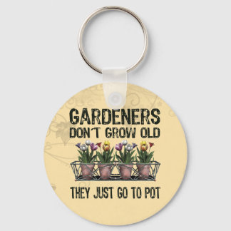 Old Gardeners Key Ring