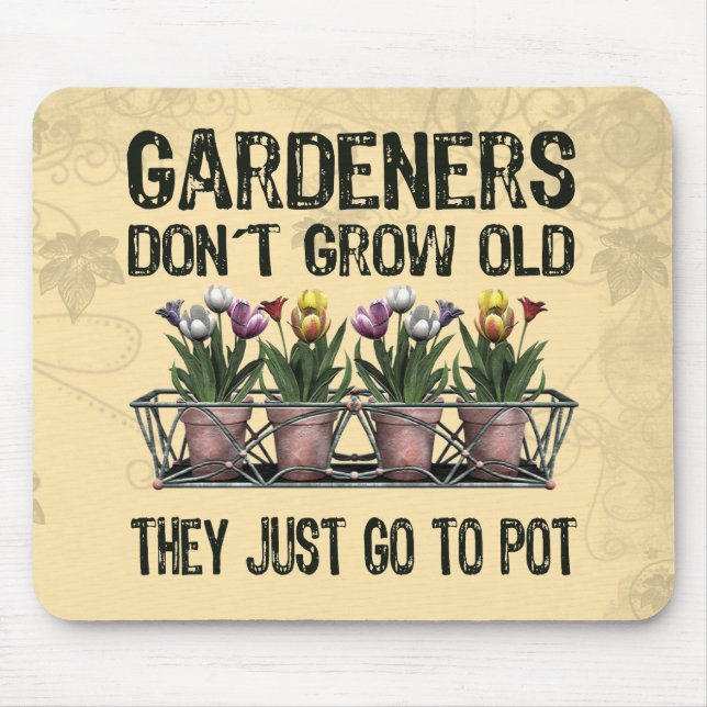 Old Gardeners Mouse Pad (Front)