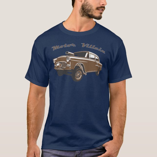 Old Gasser Hot Rod Race Car T-Shirt (Front)