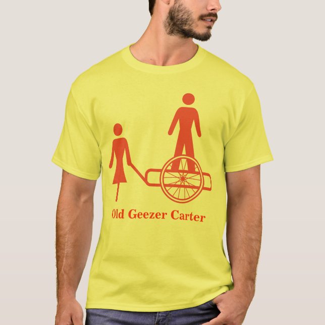 Old Geezer Carter R Basic T-Shirt Template (Front)