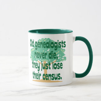 Old Genealogists Never Die Mug