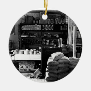 OLD GENERAL STORE CERAMIC TREE DECORATION