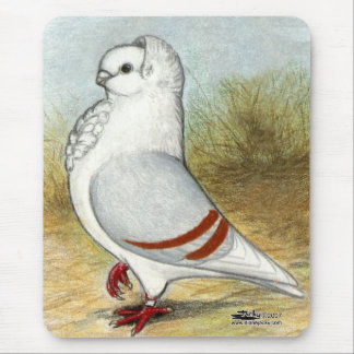 Old German Owl Pigeon Standing Tall Mouse Pad
