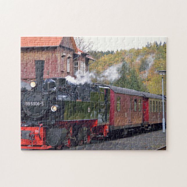 Old German Trains. Jigsaw Puzzle (Horizontal)