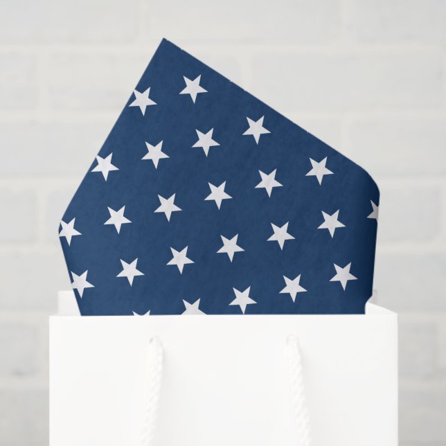 Old Glory Blue Stars (medium scale) Tissue Paper (Gift Bag)