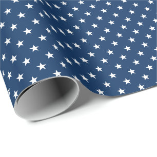 Old Glory Blue Stars (small scale) Wrapping Paper