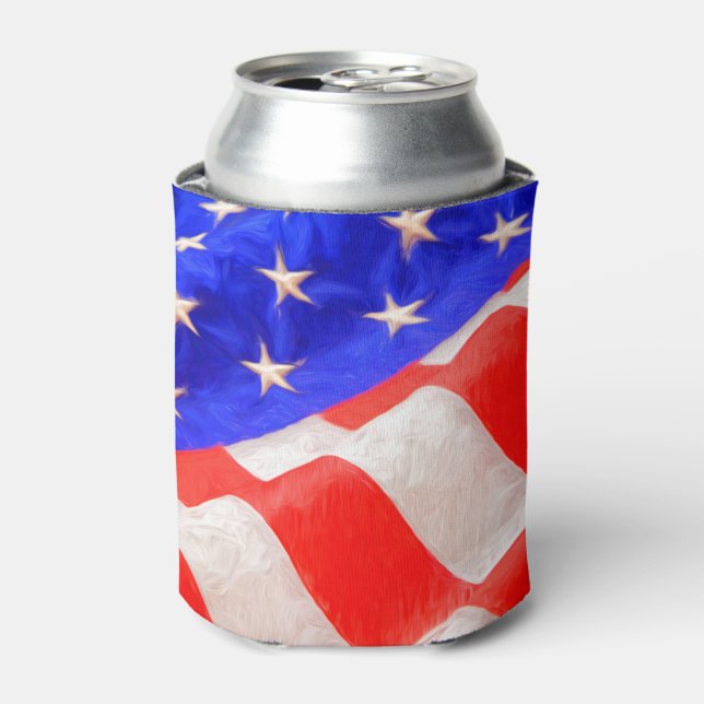 Old Glory Can Cooler (Can Front)