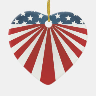 old glory ceramic tree decoration
