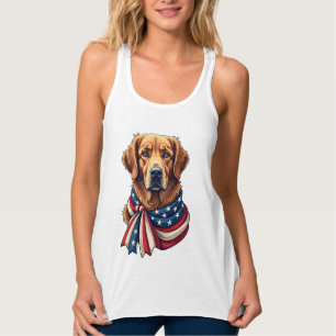 Old Glory Golden Retriever Vintage Shirt 2