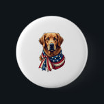 Old Glory Golden Retriever Vintage Shirt 2 6 Cm Round Badge<br><div class="desc">Old Glory Golden Retriever Vintage Shirt 2</div>