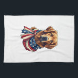 Old Glory Golden Retriever Vintage Shirt 2 Tea Towel<br><div class="desc">Old Glory Golden Retriever Vintage Shirt 2</div>