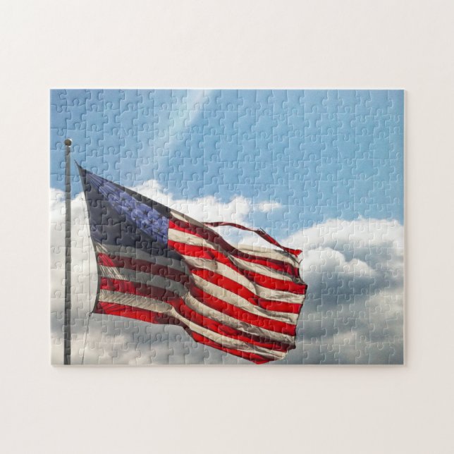 Old Glory or the Stars and Stripes American Flag. Jigsaw Puzzle (Horizontal)