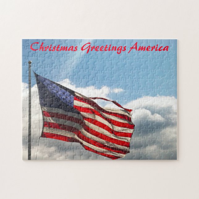 Old Glory or the Stars and Stripes American Flag. Jigsaw Puzzle (Horizontal)