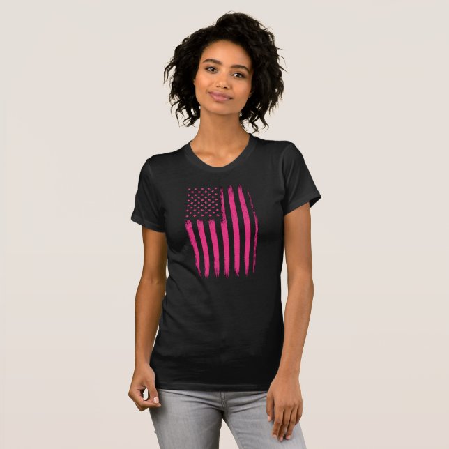 Old Glory Pink Edition  T-Shirt (Front Full)