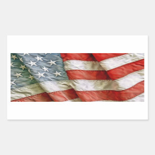 Old Glory Rectangular Sticker