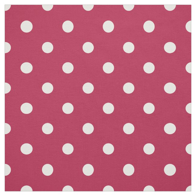 Old Glory Red White Polka Dots Fabric (Swatch)