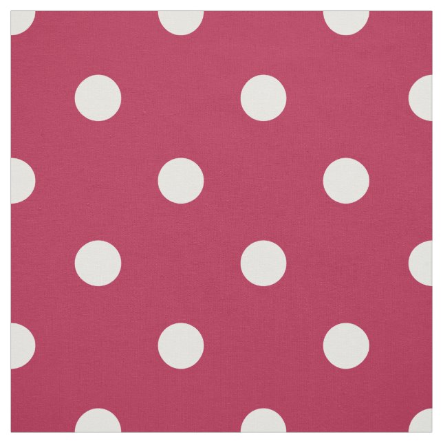 Old Glory Red White Polka Dots (large scale) Fabric (Swatch)